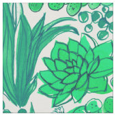 Succulente tuin stof (Close Up)