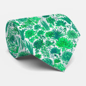 Succulente tuin stropdas (Opgerold)