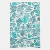 Succulente tuin theedoek (Verticaal)