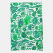 Succulente tuin theedoek (Verticaal)