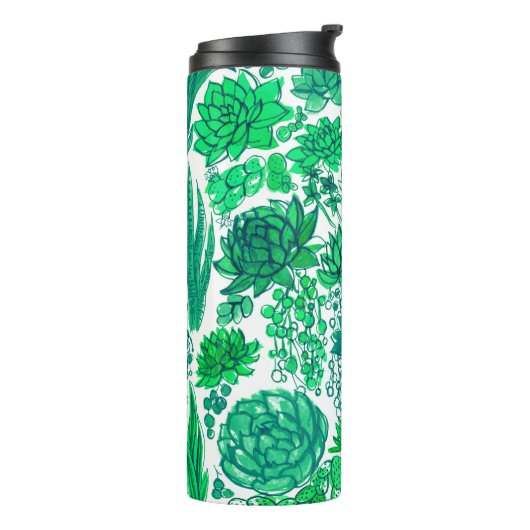 Succulente tuin thermosbeker (Gedraaid links)