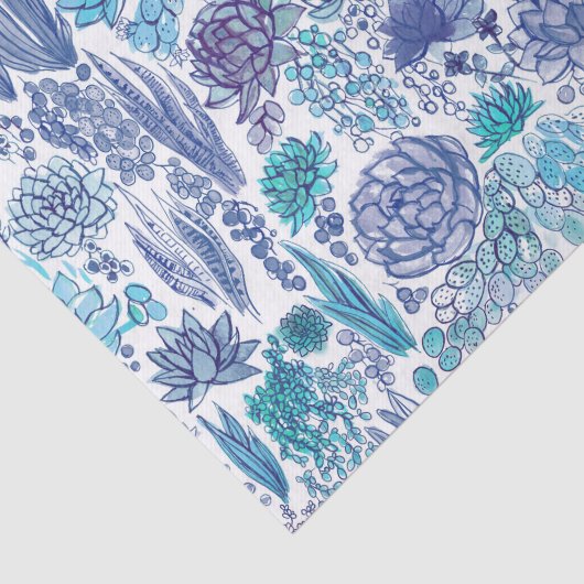 Succulente tuin tissuepapier (Detail)