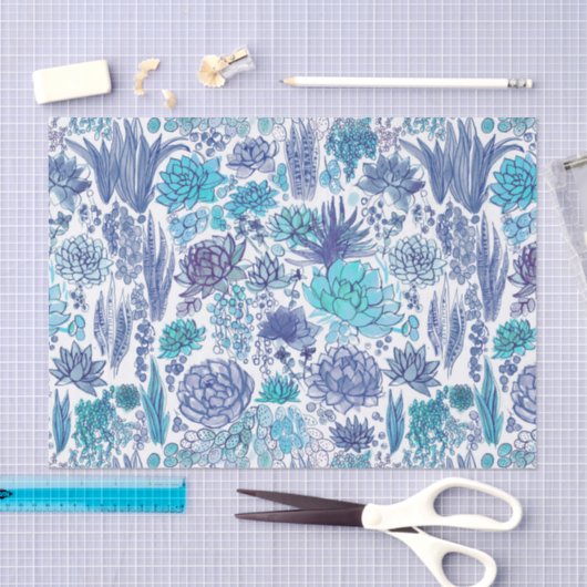 Succulente tuin tissuepapier (Craft)