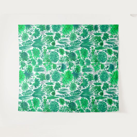 Succulente tuin wandkleed (Voorkant (horizontaal))