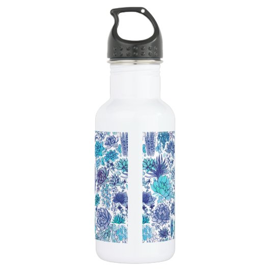 Succulente tuin waterfles  (Achterkant)