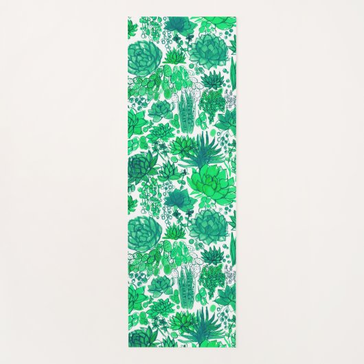 Succulente tuin yogamat (Voorkant)