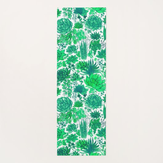 Succulente tuin yogamat (Achterkant)