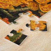 Succulente tuinbloemen Gele groene Planten Legpuzzel (Zijkant)