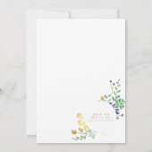 Succulente Tuincirkel | BABY SHOWER WATERVERF Kaart (Achterkant)