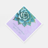 Succulente Vrijgezellenfeest Waterverf Lavender La Servetten (Hoek)