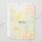 Succulente Waterverf Bloemen Vrijgezellenfeest Kaart (Achterkant)