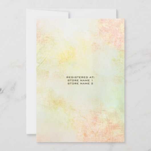 Succulente Waterverf Bloemen Vrijgezellenfeest Kaart (Achterkant)