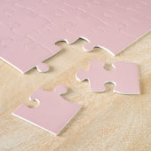 Succulente Waterverf Floral Wreator op roze Legpuzzel (Zijkant)