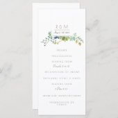 Succulente Waterverf | INITIAAL | Programma Programmakaart (Voorkant / Achterkant)