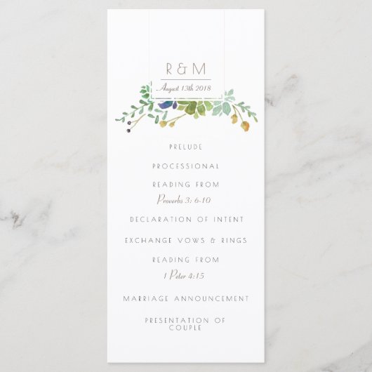 Succulente Waterverf | INITIAAL | Programma Programmakaart (Voorkant)