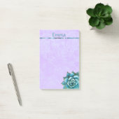Succulente Waterverf op lavenderkant Post-it® Notes (Kantoor)