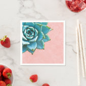 Succulente Waterverf Roze kant Servetten (Insitu)