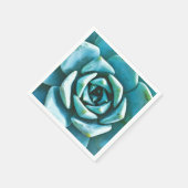 Succulente Waterverf Servetten (Hoek)