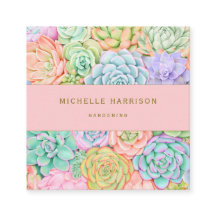 Succulente Waterverf van tuinbouwer Kleurrijk Past