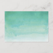 Succulente waterverf Wedding Info cards Informatiekaartje (Achterkant)