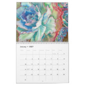 Succulente Waterverven 12-maanden #4 Kalender (Jan 2027)