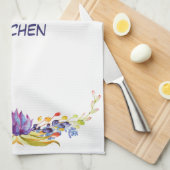 Succulente Waterverven Mammiekeuken Theedoek (Quarter Fold)