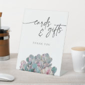 Succulente woestijnKaarten en cadeauborden Reclamebord Met Voetstuk (Insitu)