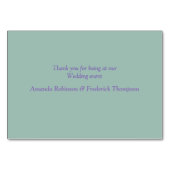 Succulente Zee Groene, Violet Table kaarten (Achterkant)