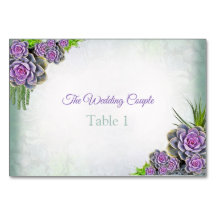 Succulente Zee Groene, Violet Table kaarten