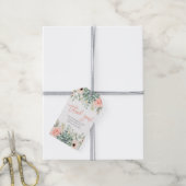 Succulenten baby shower meisje cadeaulabel (Met Touw)