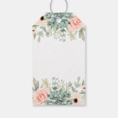 Succulenten baby shower meisje cadeaulabel (Achterkant)