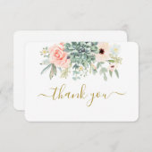 Succulenten bedankkaart (Voorkant / Achterkant)