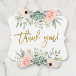 Succulenten bedankt bedankjes labels