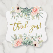 Succulenten bedankt bedankjes labels (Voorkant)