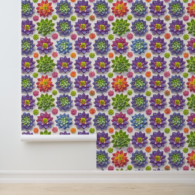 Succulenten Behang (Applicatie)