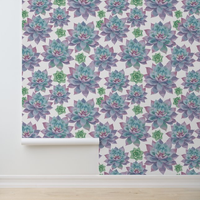 Succulenten Behang (Applicatie)