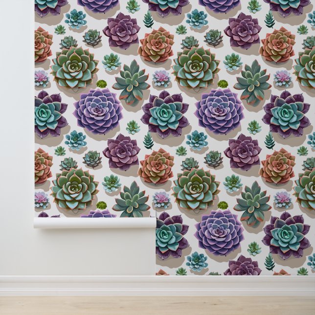 Succulenten Behang (Applicatie)