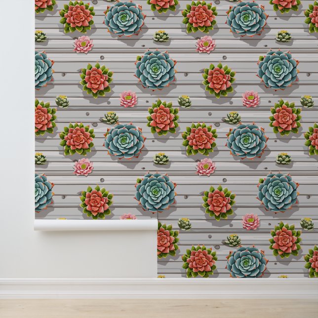 Succulenten Behang (Applicatie)