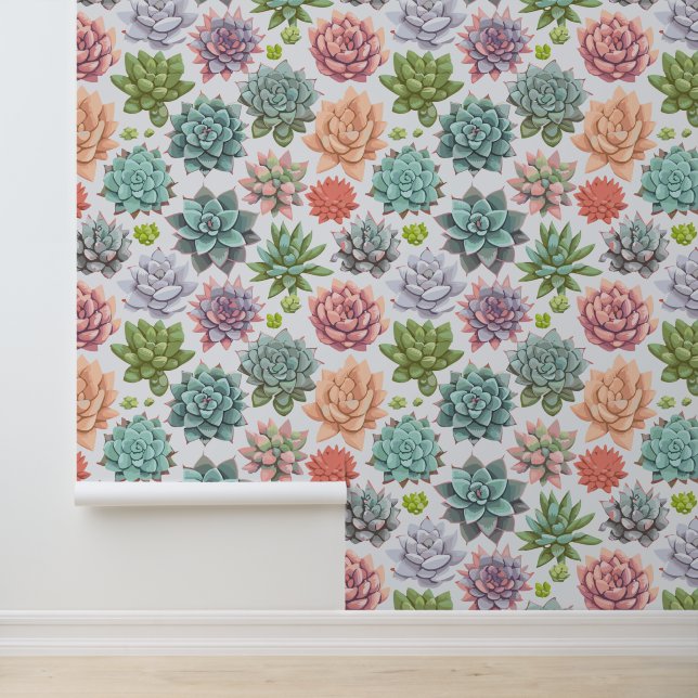 Succulenten Behang (Applicatie)
