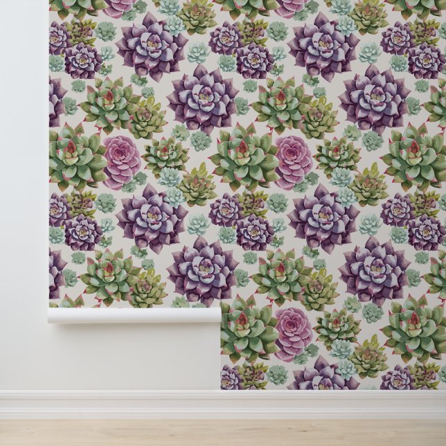 Succulenten Behang (Applicatie)