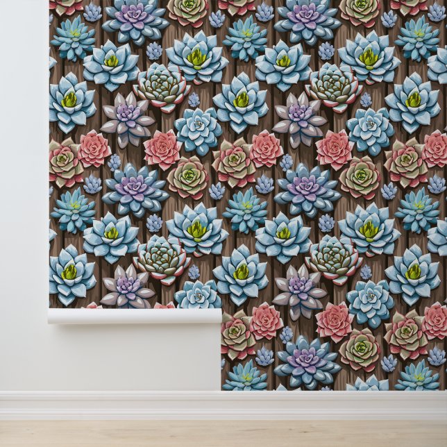 Succulenten Behang (Applicatie)