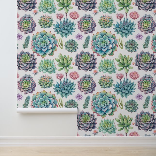 Succulenten Behang (Applicatie)