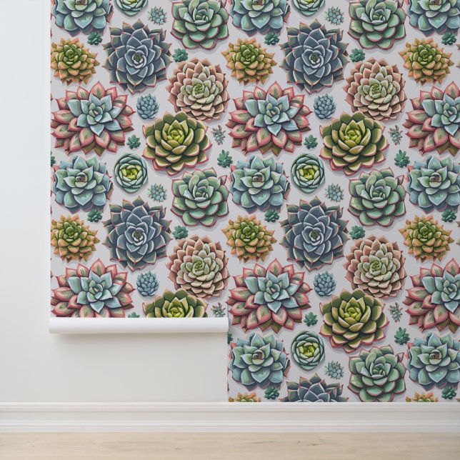 Succulenten Behang (Applicatie)