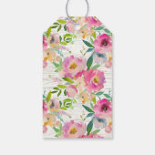 Succulenten Bloemen Baby shower Favor Gift Label Cadeaulabel (Achterkant)