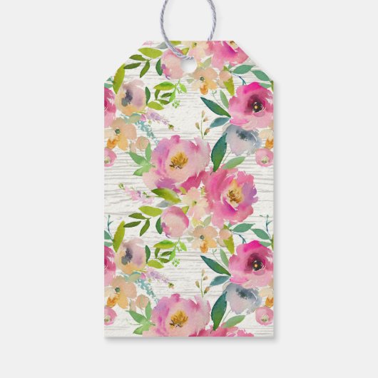 Succulenten Bloemen Baby shower Favor Gift Label Cadeaulabel (Achterkant)