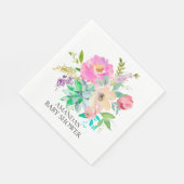 Succulenten & Bloemen Douche Papier Servetten (Hoek)