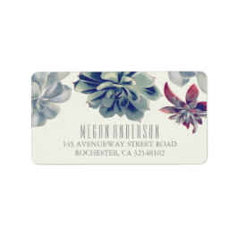 Succulenten Bloemen Elegante Bruiloft Etiket