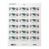 Succulenten Bloemen Elegante Bruiloft Etiket (Full Sheet)