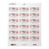 Succulenten Bloemen Elegante Bruiloft Etiket (Full Sheet)