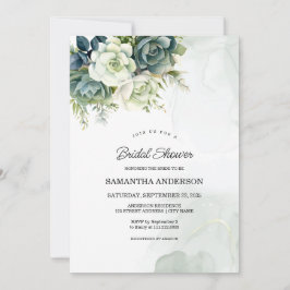 Succulenten, bloemen en groen Vrijgezellenfeest Kaart